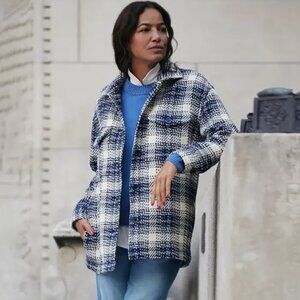 Outerknown Cloud Weave Jacket Birch Optic Plaid NWOT